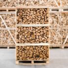 Palette kammergetrocknetes gespalten Eiche Brennholz 33cm