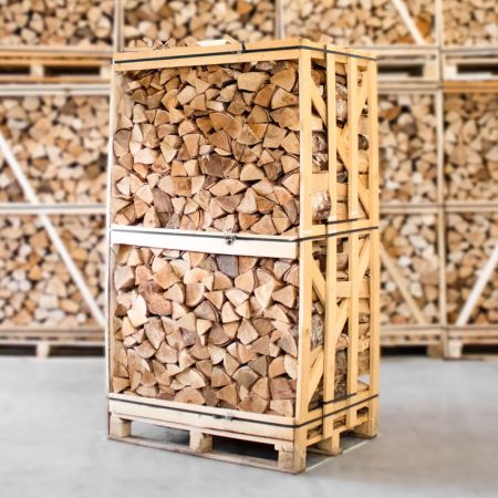 Palette kammergetrocknetes gespalten Birken Brennholz 25cm Palette kammergetrocknetes gespalten Birken Brennholz 25cm