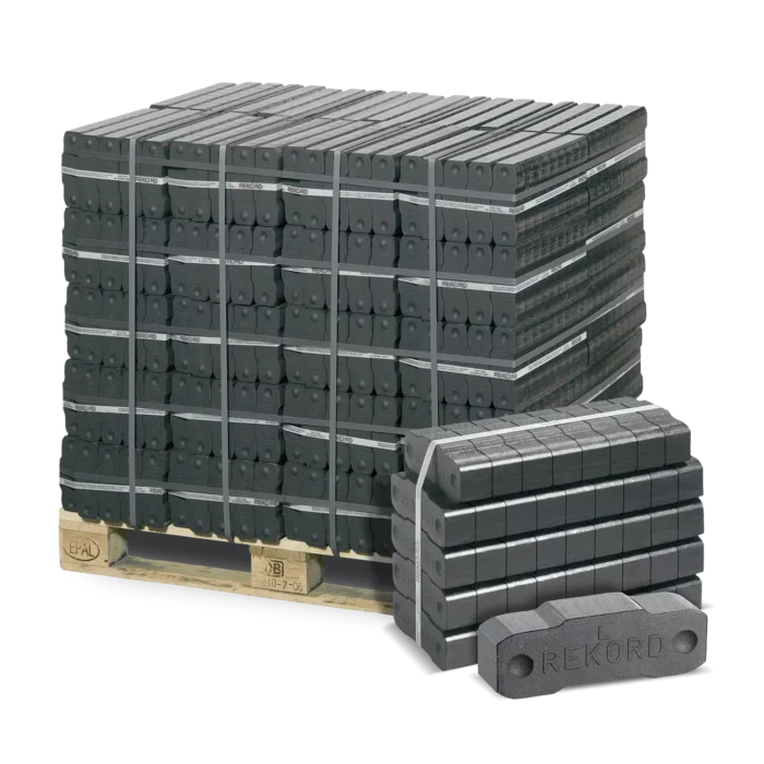Braunkohle-Briketts 25–60 mm – 40 x 25 kg – REKORD® Braunkohle-Briketts 25–60 mm – 40 x 25 kg – REKORD®